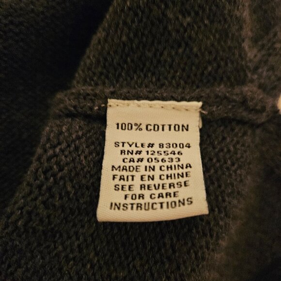 Habitat Women's Gray Color Pop Cotton Turtleneck Sweater - Size XS - with Pocket - Picture 11 of 13